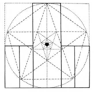 Figure 74: (a) A diagram showing a vertical section of the nave, from the Gothic cathedral of Cologne.