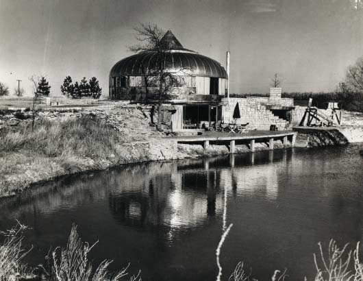 Figure 11: The Wichita House (1945.) (Estate of R. Buckminster Fuller.)