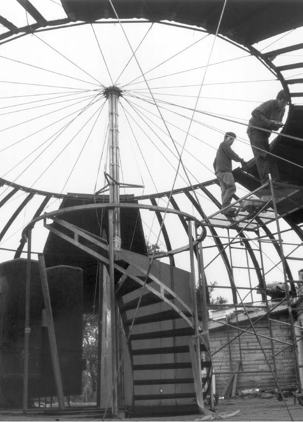 Figure 13: Restoring the Dymaxion Dwelling Machine. (©Robert Duchesnay, 1992.)