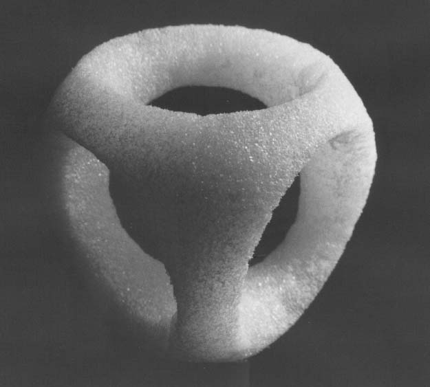 Figure 43: Spherical Tetrahedron (by S. Eastham; photo ©R. Duchesnay, 1990.)