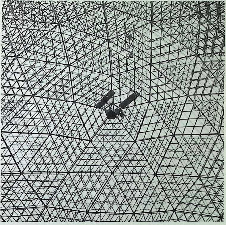 Figure 23: Looking upward through the octet trusses oj the Ford Rotunda Dome, 1953.