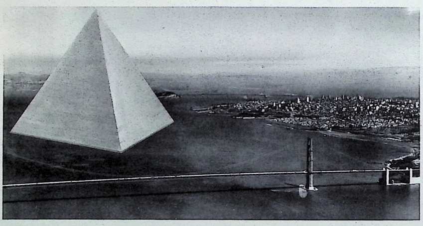 Figure 29: Tetrahedronal City floating at sea.