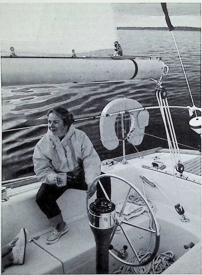 Figure 35: Allegro Fuller Snyder, 1972, aboard the Intuition.