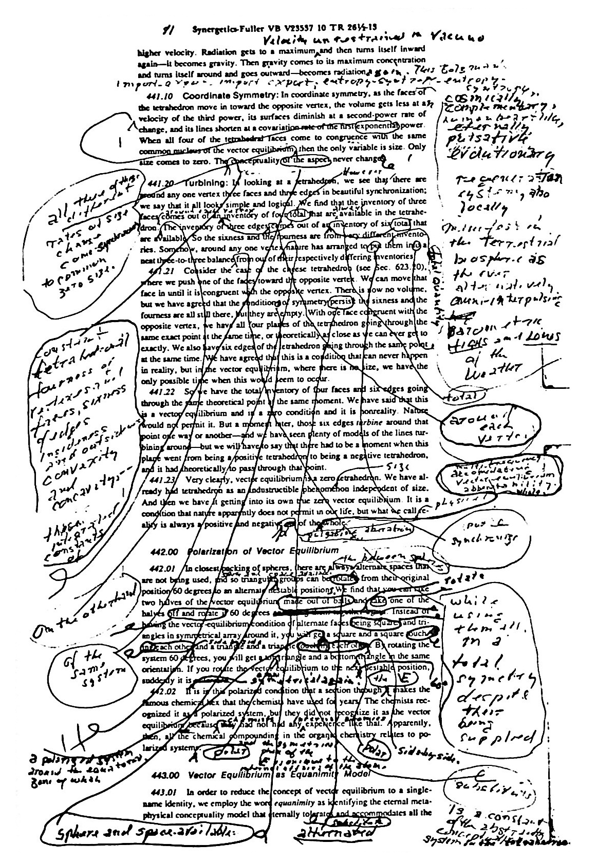 Figure 6: Fuller’s galley corrections to secs. 441 and 442 of .