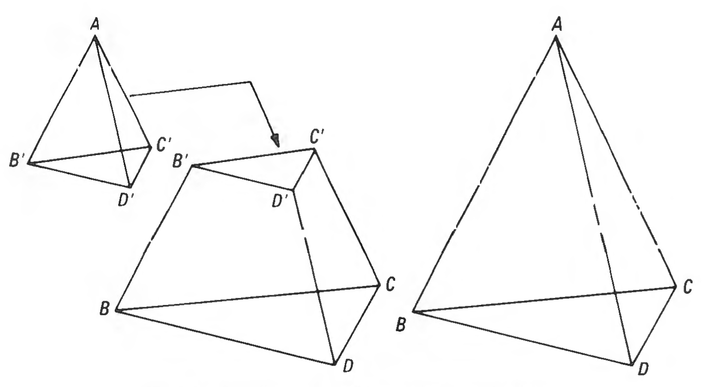 Figure 35: Tetrahedron and truncated tetrahedron.
