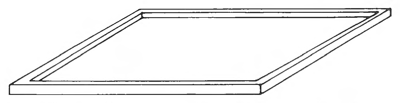 Figure 36: Wood-frame-mounted canvas showing all its dimensions.