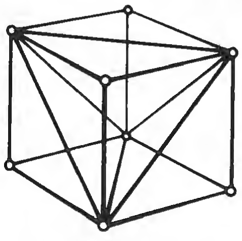 Figure 94: Cube stabilized with tetrahedron.