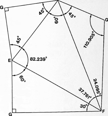 Figure 58: 988.13B  Quanta Module Angles: This plane net shows the angles and foldability of the  Quanta Module.